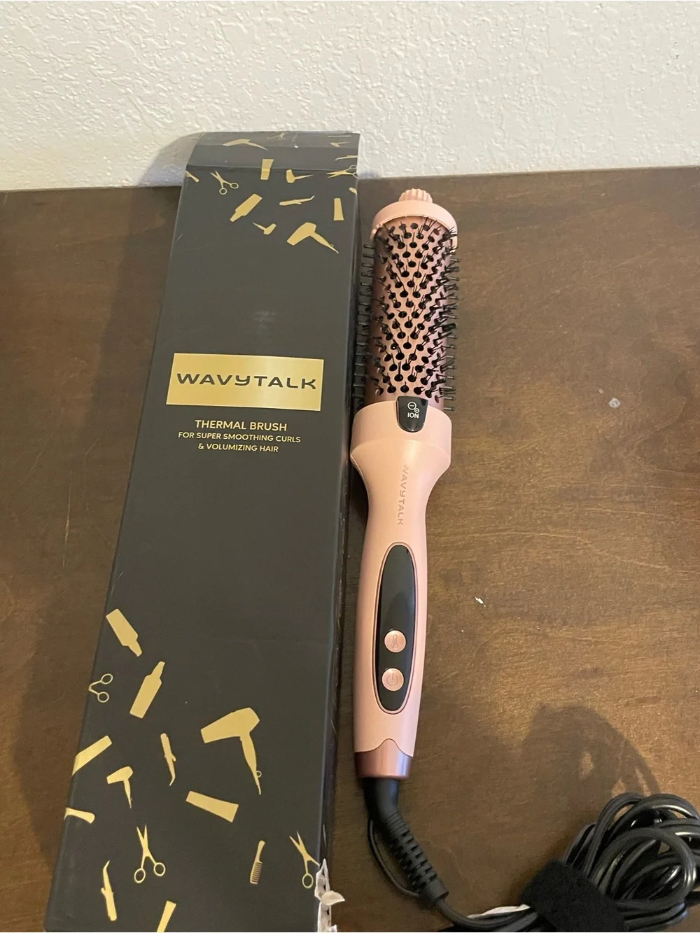 WAVYTALK Pink Thermal Round Brush - Volumizing Hot Air Brush